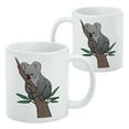 thumbnail image 2 of Koala Resting on Eucalyptus Tree White Mug, 2 of 4