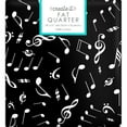 thumbnail image 3 of Create It 18"x21" Cotton Music Notes Precut Sewing & Craft Fabric, Black 10 Pieces, 3 of 9