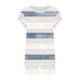 thumbnail image 4 of Women Summer 2 Piece Outfits New Two Piece Sets for Women Summer Short Lounge Set Casual Beach Vacation Outfits Spring Sweatsuits Tracksuit White XXL, 4 of 5
