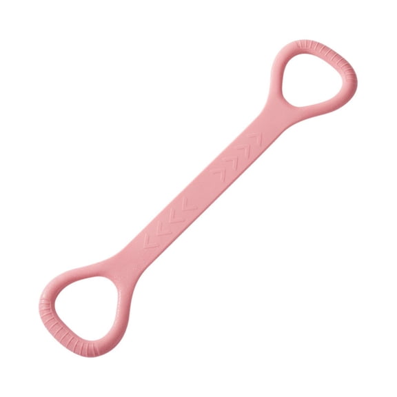 Pink Resistance Band For Arm, Back, Shoulder & Full Body Workout, Elastic Exercise Band With Textured Handles For Home Fitness, Yoga, Pilates, Strength Training Equipment