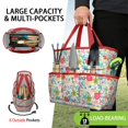 thumbnail image 2 of Garden Tool Bag,Pioneer Flower Floral Print Pattern Garden Tool Organizer,Garden Gifts,Waterproof Multi-Pocket Garden Tool Storage 11.8x5.5x11.4 Inch(Tools NOT Included), 2 of 6