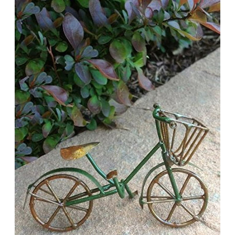 Miniature Black Bicycle Fairy Garden Decor Mini Bike Accessory Dollhouse Supply Miniature Black Bicycle Fairy Garden Decor Mini Bike Accessory Dollhouse Supply