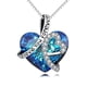 thumbnail image 4 of Collar con colgante de corazón de cristal 'I love you forever' en plata de ley para mujer, 4 of 5