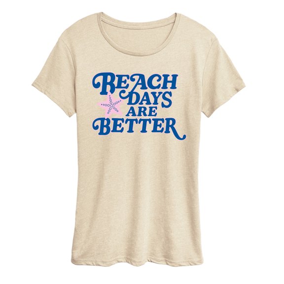 Instant Message - Beach Days Are Better - Women's Short Sleeve Graphic T-Shirt