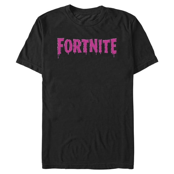 Mens Fortnite Halloween Classic Game Logo Neon Goo T Shirt