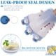 thumbnail image 4 of Botella de agua de 2,2 L, botella de agua deportiva Tritan sin BPA con marcador de tiempo, botella de agua deportiva a prueba de fugas con pajita de sílice, botellas de agua para fitness, camping, ciclismo (azul y blanco) ACTIVE Biensenido a ACTIVE, 4 of 5