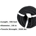 thumbnail image 4 of netuera 3/8 Inch Braided Polyester Rope 100Ft Rigging Rope Tensile Strength 3520Lbs, 4 of 5