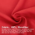 thumbnail image 2 of Ntbay 2 Pack Double Brushed Microfiber King Pillow Shams with 2" Flange, Wrinkle, Fade, Stain Resistant Sham, 20"x36", Red, 2 of 5