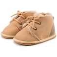 thumbnail image 5 of HsdsBebe?Baby?Boys?Girls?Oxford?Shoes?PU?Leather?Soft?Rubber?Sole?Sneakers??Anti-Slip?Toddler?Ankle?Boots?Infant?Walking?Shoes Moccasins, 5 of 7