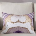 thumbnail image 3 of Marble Purple Throw Pillow Cover,Abstract Luxury Golden Watercolor Art Rectangle Decorative Pillow Case Protector Soft Cushion Cover Lumbar Pillowcase for Couch Sofa Bedroom Car Chair Decor 20x30 In, 3 of 8