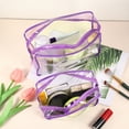 thumbnail image 6 of Vocoste 2 Pcs Women Waterproof Makeup Bag for Business Travel Vacation Camping Purple, 6 of 6