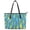 Artistic Pattern Design, variant on Uourmeti Blue Butterfly Print Handbag, Leather Saddle Handbag for Everyday, Lightweight Waterproof Curved Bag
