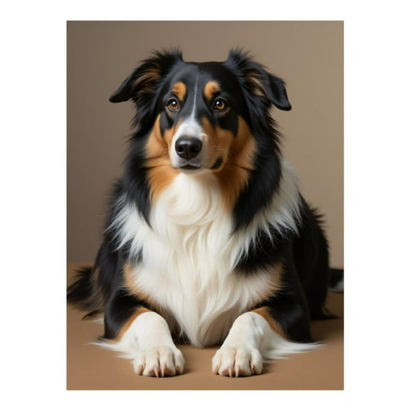 Diamond Art Kit for Adults, Tricolor Border Collie Portrait Diamond Painting for Adults Beginners, DIY Diamond Art Painting Kits, 5D Diamond Painting Crafts for Home Decor 12x16 Frameless