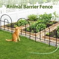thumbnail image 3 of QISHENSHUI Garden Fence, Metal Decorative Border Panels, 18 in (H) x 100 ft (L), Dog Fence Outdoor for Yard (2 Set -70 Pack), 3 of 7