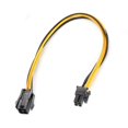 thumbnail image 4 of Paquete de 10 Cpu Cable de alimentación de extensión de 4 pines para fuente de alimentación Psu de 8 pulgadas Afortunado Sencillez, 4 of 5