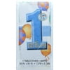 Plastic Blue Balloons 1st Birthday Table Cover, 84" x 54"