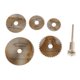 thumbnail image 2 of 6 piezas de discos mandril HSS hojas de circures rotativas herramienta accesorio hoja para corte de Material metál Baoblaze Hoja de sierra circular HSS, 2 of 7