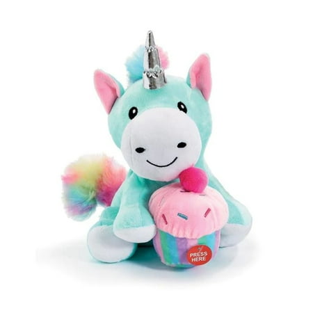 Burton & Burton Musical Happy Birthday Unicorn with Cupcake Plush Toy - 9"