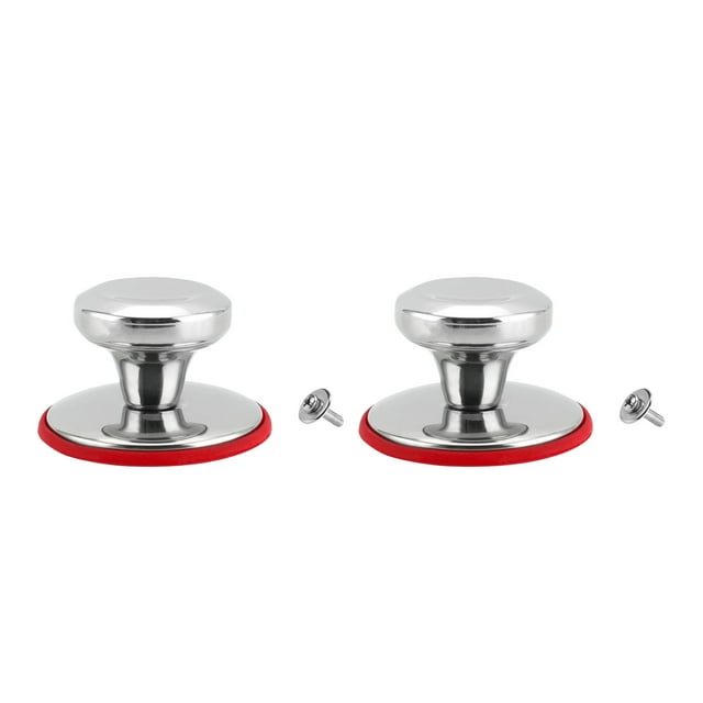 tredstone 2pieces Base en Silicone Isolé pour la Résistance à Haute Température Couvercle Bouchon Rond et Pas Facile de Nuire Concave (Rouge) Trompette