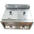 thumbnail image 2 of FETCOI 2-Pan Commercial Steam Table Food Warmer Countertop Gas Fryer Kitchen Equipment Steamer 6L Pot, 2 of 9