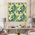 thumbnail image 2 of Yellow Flowers and Tropical Foliage VIII 16 in x 16 in Framed Painting Canvas Art Print, by Designart, 2 of 5