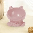 thumbnail image 6 of Lilixerw Large Capacity 5.12 Inch Ceramic Cat Bowl with Cat Shaped Design,Elevated Raised Pet Food and Water Dish with Non-Slip Base,Whisker Friendly Design for Easy Feeding,Pink, 6 of 6
