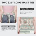 thumbnail image 6 of Orange Purple Diamond Shaped Geometric Boho Apron-Garden Aprons for Women with Pockets-Cotton Linen Waterproof Kitchen Cooking Gardening Aprons Adjustable for Kitchen,Cooking,BBQ and Salon 33x27 Inch, 6 of 7