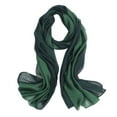 thumbnail image 4 of Gradient Silk Cotton Scarf, 185x85cm Ombre Print Shawl & Wrap for Women,185*85cm,12, 4 of 33