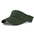 thumbnail image 2 of Fabrcox Unisex Sports Sun Visor Hats Adjustable Empty Top Baseball Caps Spring Summer Sports Tennis Hats for Men Women Green 21.26-23.62", 2 of 4