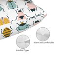 thumbnail image 3 of Balery Colorful Insects Funda de Cojín Estampada, Regalos para Mujeres, Regalos de Amor para Ella, Regalos para Novia o Esposa, Funda de Almohada-16"x24", 3 of 6