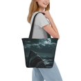 thumbnail image 2 of Disketp Moonlit Night Sky Shark Bolsa de Hombro Casual para Mujer, Bolso Cruzado para Compras, Viajes y Uso Diario, 2 of 6
