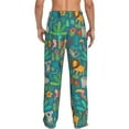 thumbnail image 3 of Fotbe Jungle Animals Men's Pajama Pants,Sleepwear Pants,Pj Bottoms Drawstring And Pockets-XX-Large, 3 of 9