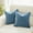 Blue, variant on Sunday Praise Set of 2 Soft Chenille Decorative Throw Pillow Covers 18x18 Inch for Couch Sofa Bed,Dark Grey