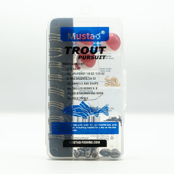 Mustad Trout Pursuit Assorted Fishing Hook Kit