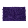 thumbnail image 2 of Chenille Non-Slip Bathroom Rug, 16x24 Inch Super Absorbent Soft Floor Mat, Cloud-Like Shaggy Mat for Tub Shower Entry Purple, 2 of 9