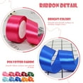 thumbnail image 3 of 10Rolls Solid Color Satin Ribbon, Ribbon for Flower Bouquet, Bouquet Ribbon for Flowers, Solid Fabric Ribbon Roll, Ribbons for Crafts, 3 of 7