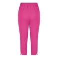 thumbnail image 5 of CPNG Girls Summer Capri Slim Pants Summer Sports 3/4 Length Leggings High Waist Running Yoga Athletic Leggings(Hot Pink,5-6 Years), 5 of 7