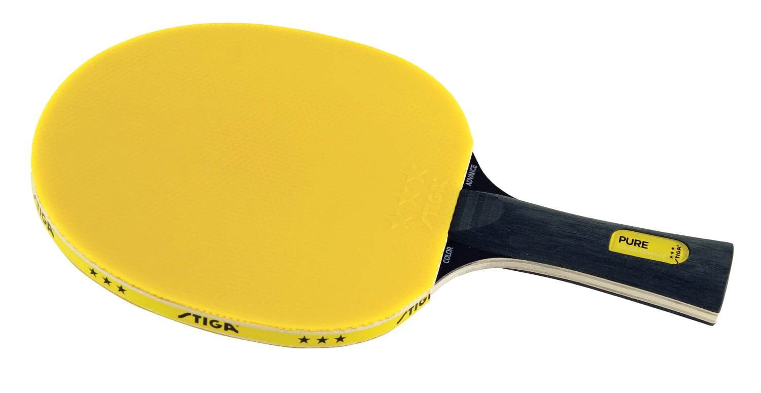 STIGA Pure Color Advance Performance-Level Colorful Table Tennis Racket (Yellow)