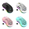 thumbnail image 3 of Maoww Gaming Mouse Wireless Hollow Game Mouse Adjustable Rechargeable Computer Accessory with RGB Light, Black, 3 of 9