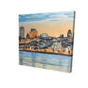 Begin Home Decor 2080-1212-CI255 12 x 12 in. Skyline of Quebec City-Print on Canvas