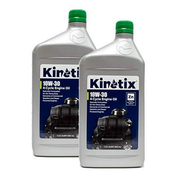2PK Quart Kinetix High Performance Small Engine 10W-30 Oil 80001 4-Cycle Engine