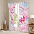 thumbnail image 3 of Erosebridal Unicorn Gifts Curtains Pack of 2 (42x84 Each) For Unicorn Lover,Pink Magic Animal Curtains Blackout For Kids Girls, 3 of 7