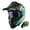 Z Bundle Track Green, variant on 1Storm Adult Motocross Helmet ATV Dirt BMX MX Downhill Mountain Helmet Track Style JH601; Carbon Fiber Black + Goggles + Skeleton Black Glove Bundle
