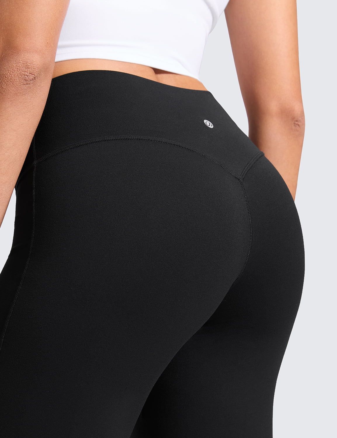 CRZ YOGA Softretch No Front Seam Wide Leg Pants for Women High Waist Yoga Leggings Lounge Buttery Soft