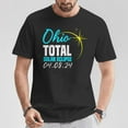 thumbnail image 2 of Total Solar Eclipse 2024 Totality 04.08.24 Ohio T-Shirt – Celestial Event Graphic Tee for Men Women Kids, Featuring Ohio Path of Totality Design, Perfect Souvenir for April 8 , Size S, Color Black, 2 of 3