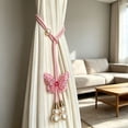 thumbnail image 4 of Pathside Pink Curtain Tiebacks, 19.7in Butterfly Pearl Rope for Window Drapes, Sheer Curtain Holdbacks Decor, 4 of 7