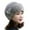 Grey, variant on Winter Hats for Mature Women with Floral Accent Soft Warm Headwear for Cold Weather
