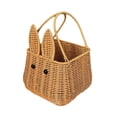 thumbnail image 4 of Cesta de mimbre de Pascua para organizar aperitivos, cesta para servir, cesta doméstica, bolsa de mano de ratán, cesta de Picnic para sala de estar, h, 4 of 7