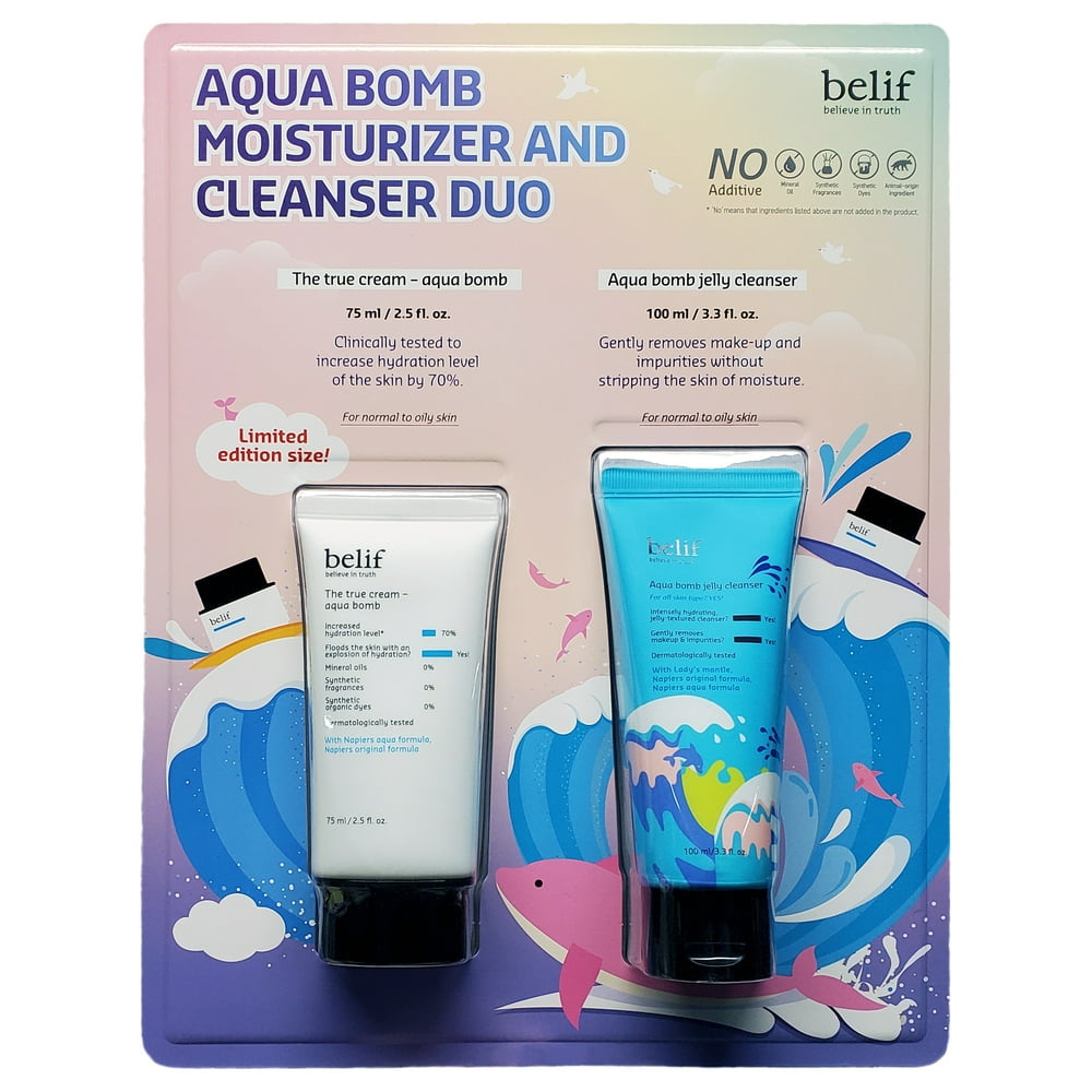 Belif belif Aqua Bomb Moisturizer And Cleanser Duo The True Cream
