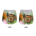 thumbnail image 3 of Gukieu A monarch butterfly Print Women's Sports Shorts with Drawstring Elastic Waistband for Running, Yoga, Fitness-Large, 3 of 7